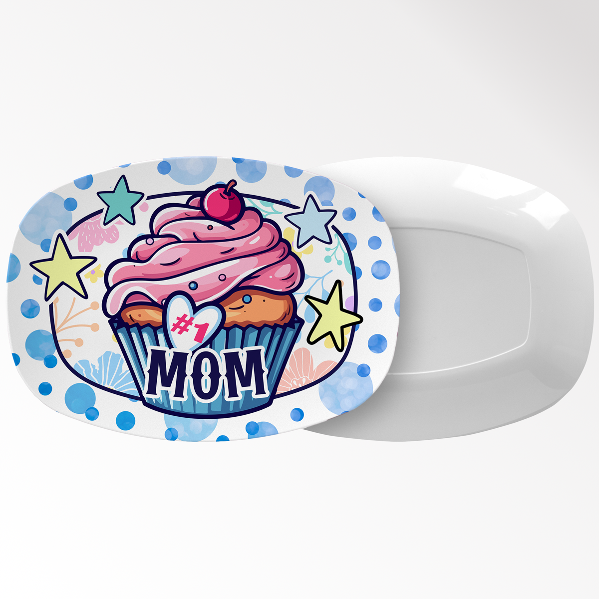 Mom Platter: The Number One Mom Tea Tray | Mother's Day, or Birthday Platters for Moms