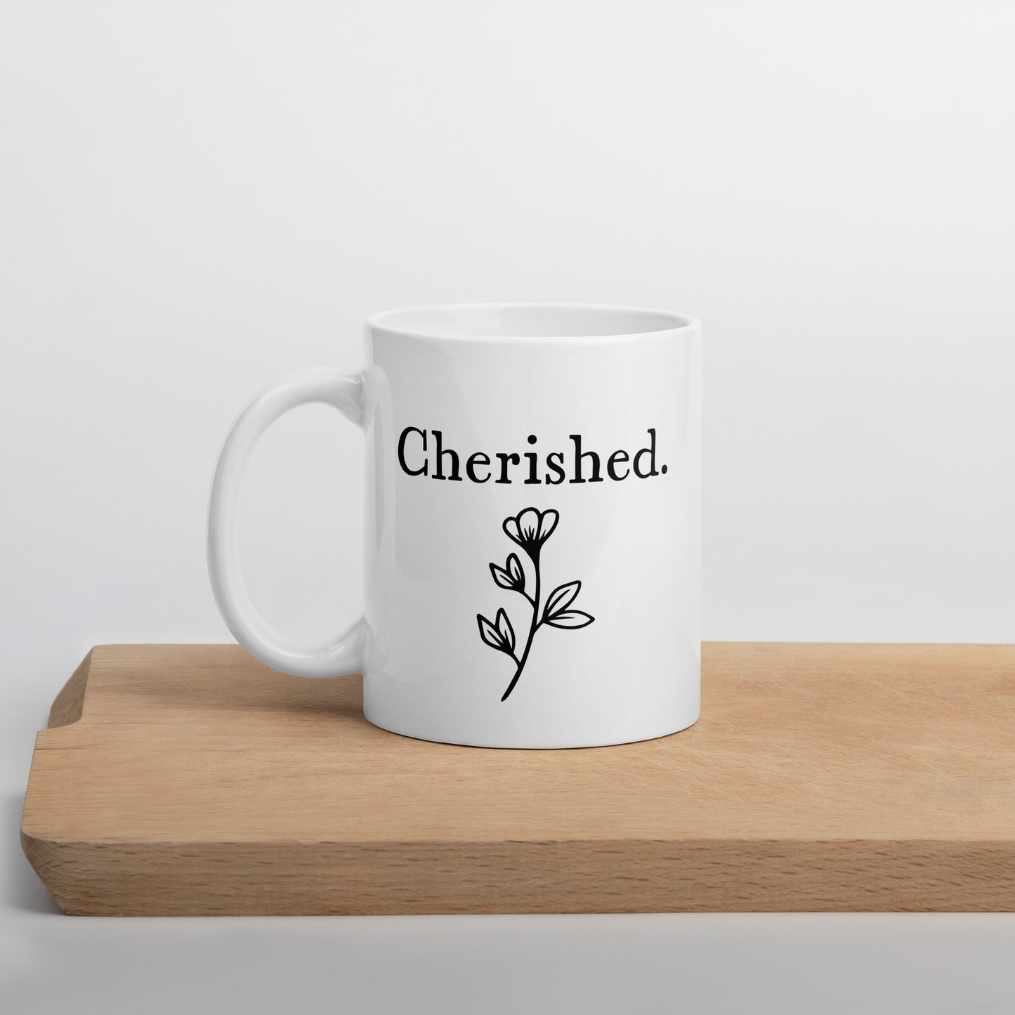 Daughter Mug: Simple Word Mug for Woman | Cherished Valentines Day or Birthday Mug Women