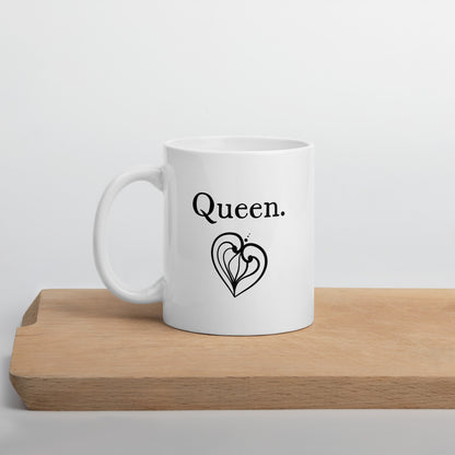 Bonus Mom Mug: Queen Coffee Mug for Stepmothers | Unique Minimalist Mother's Day Gifts