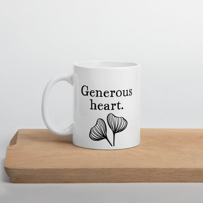 Bonus Mom Mug: Generous Heart Mother's Day Coffee Mug | Gift for Women