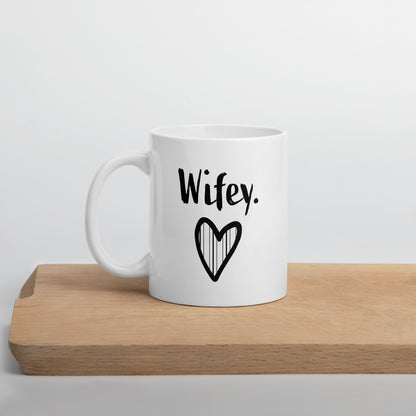 Wife Mug: Cute Wifey Pet Name Coffee Mug for Women | Newlywed Anniversary Wife Gift