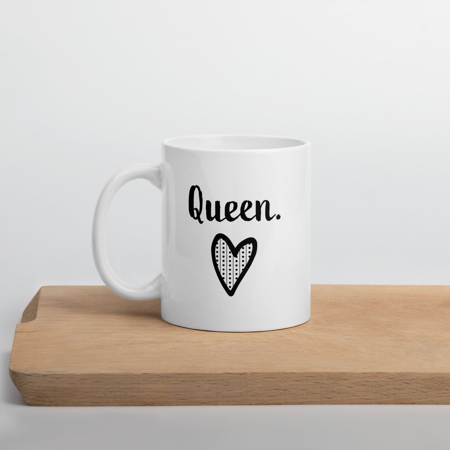 Wife Mug: Queen Valentine's Day Word Coffee Mug for Women | Gift for My Wife