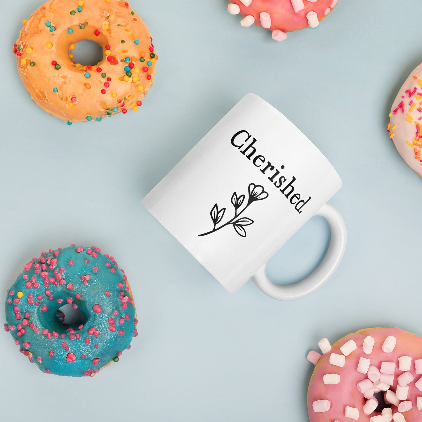 Daughter Mug: Simple Word Mug for Woman | Cherished Valentines Day or Birthday Mug Women