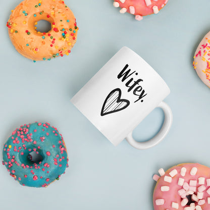 Wife Mug: Cute Wifey Pet Name Coffee Mug for Women | Newlywed Anniversary Wife Gift