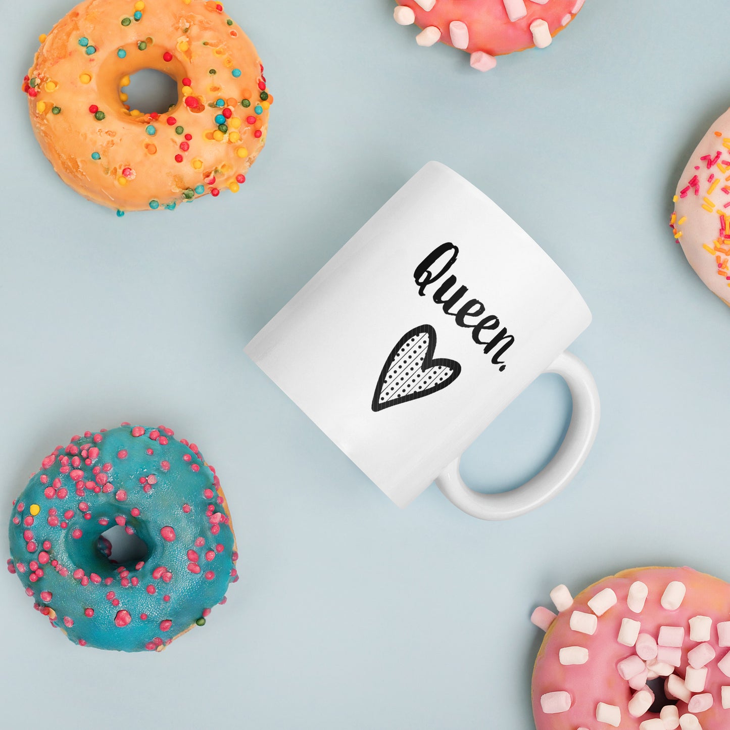 Wife Mug: Queen Valentine's Day Word Coffee Mug for Women | Gift for My Wife