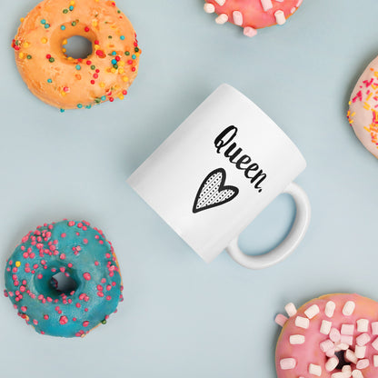 Wife Mug: Queen Valentine's Day Word Coffee Mug for Women | Gift for My Wife