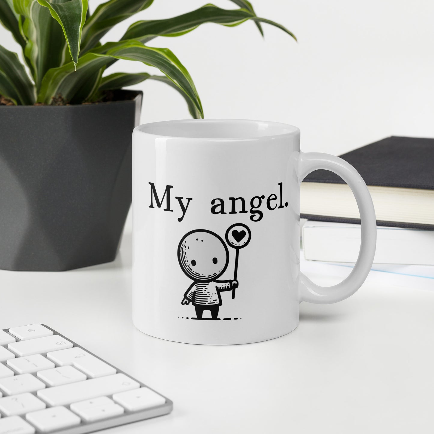 Bonus Mom Mug: Sweet My Angel Non-Biological Mom Coffee Mug | Mom Gift