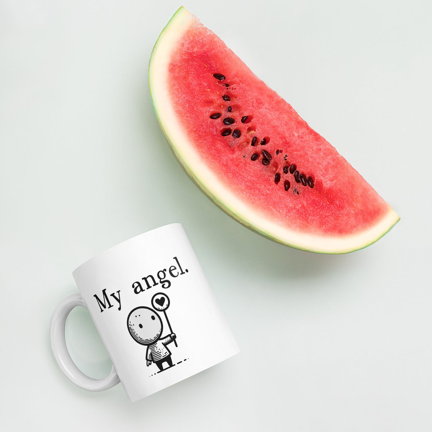 Bonus Mom Mug: Sweet My Angel Non-Biological Mom Coffee Mug | Mom Gift