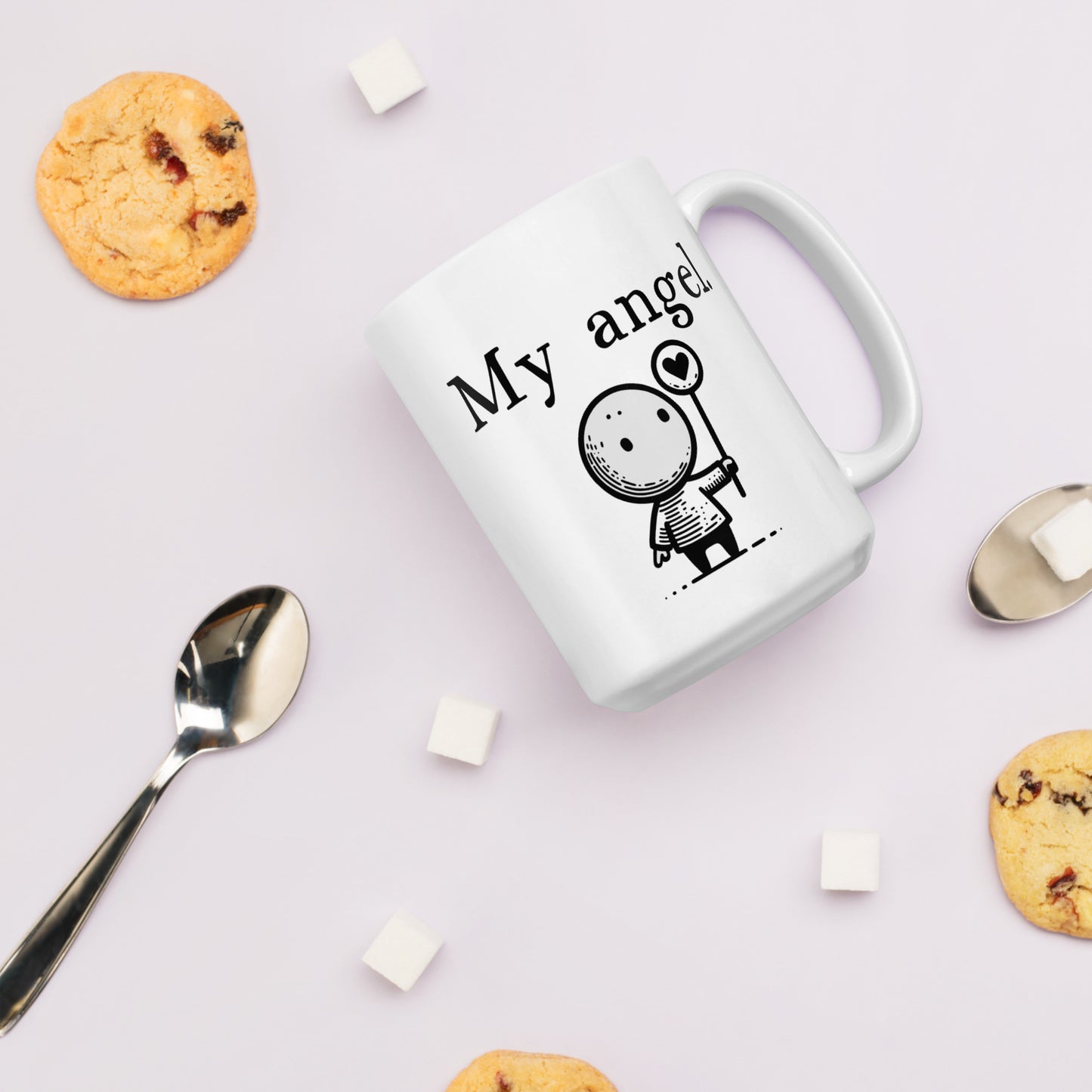 Bonus Mom Mug: Sweet My Angel Non-Biological Mom Coffee Mug | Mom Gift