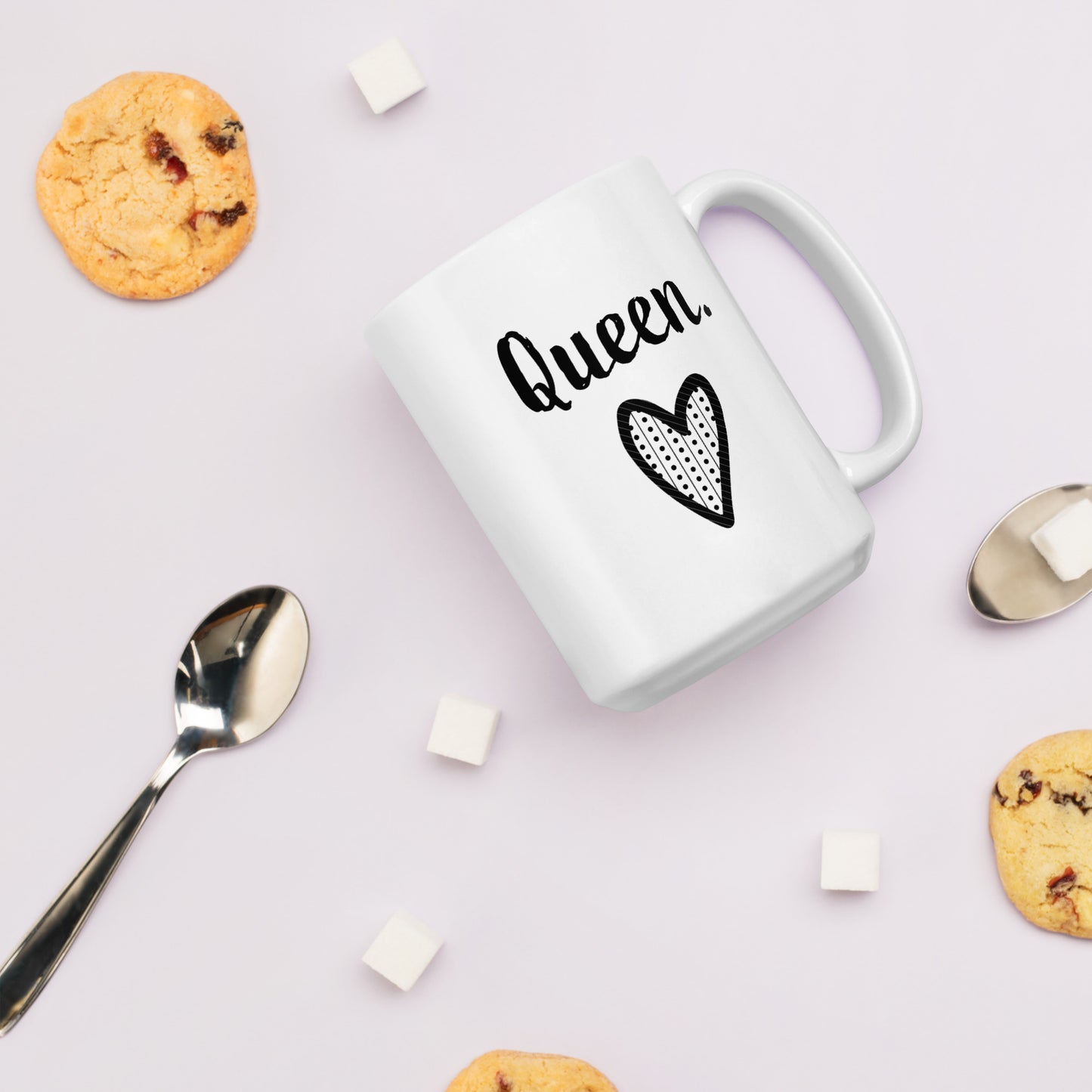 Wife Mug: Queen Valentine's Day Word Coffee Mug for Women | Gift for My Wife