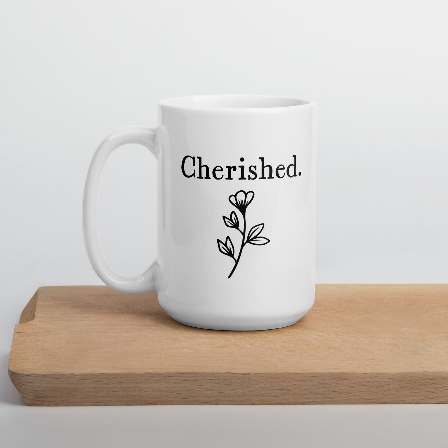 Daughter Mug: Simple Word Mug for Woman | Cherished Valentines Day or Birthday Mug Women