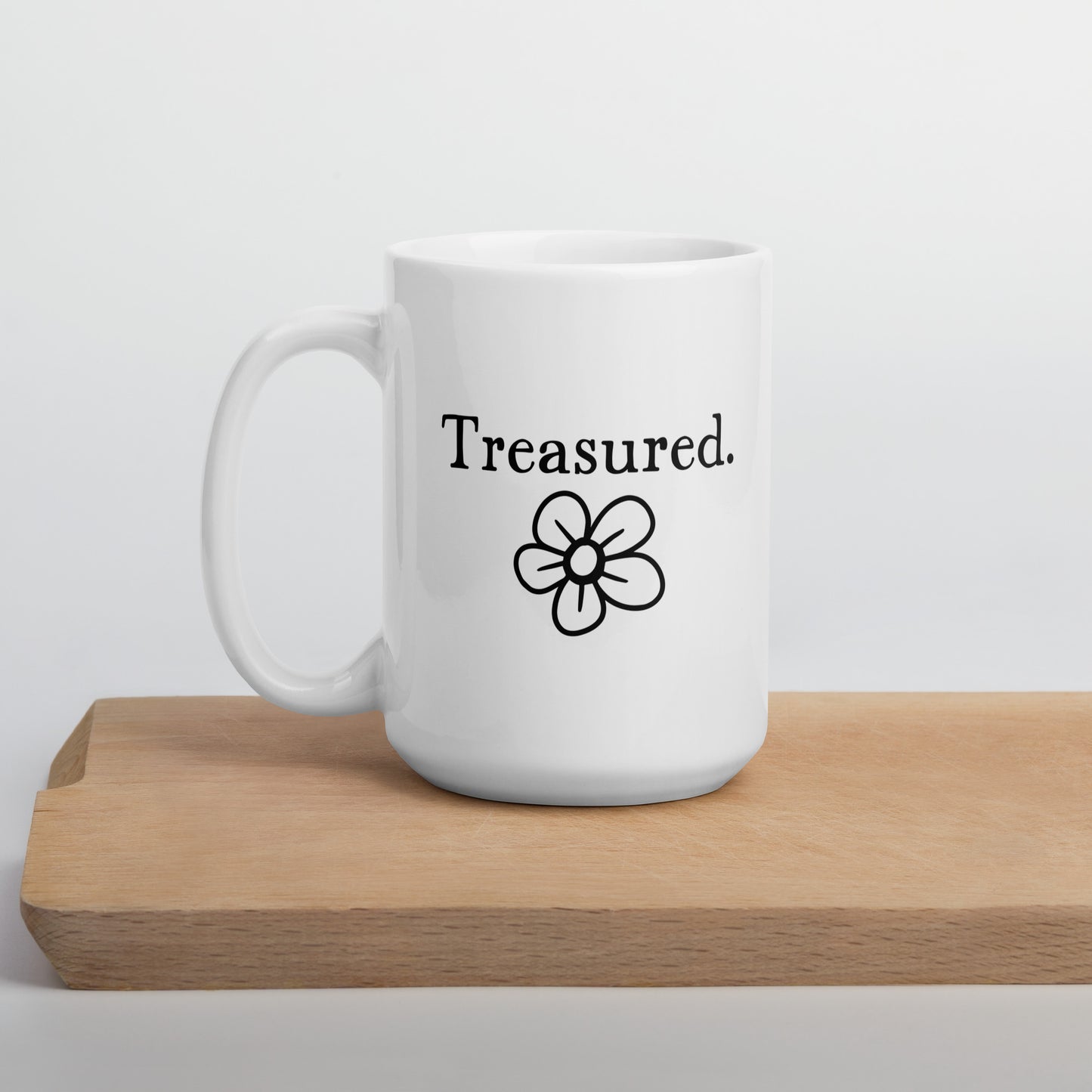 Daughter Mug: Word Mug Treasured Self-Esteem Worthiness Mug for Moms