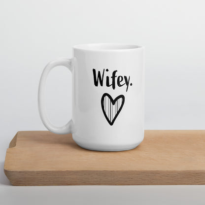 Wife Mug: Cute Wifey Pet Name Coffee Mug for Women | Newlywed Anniversary Wife Gift