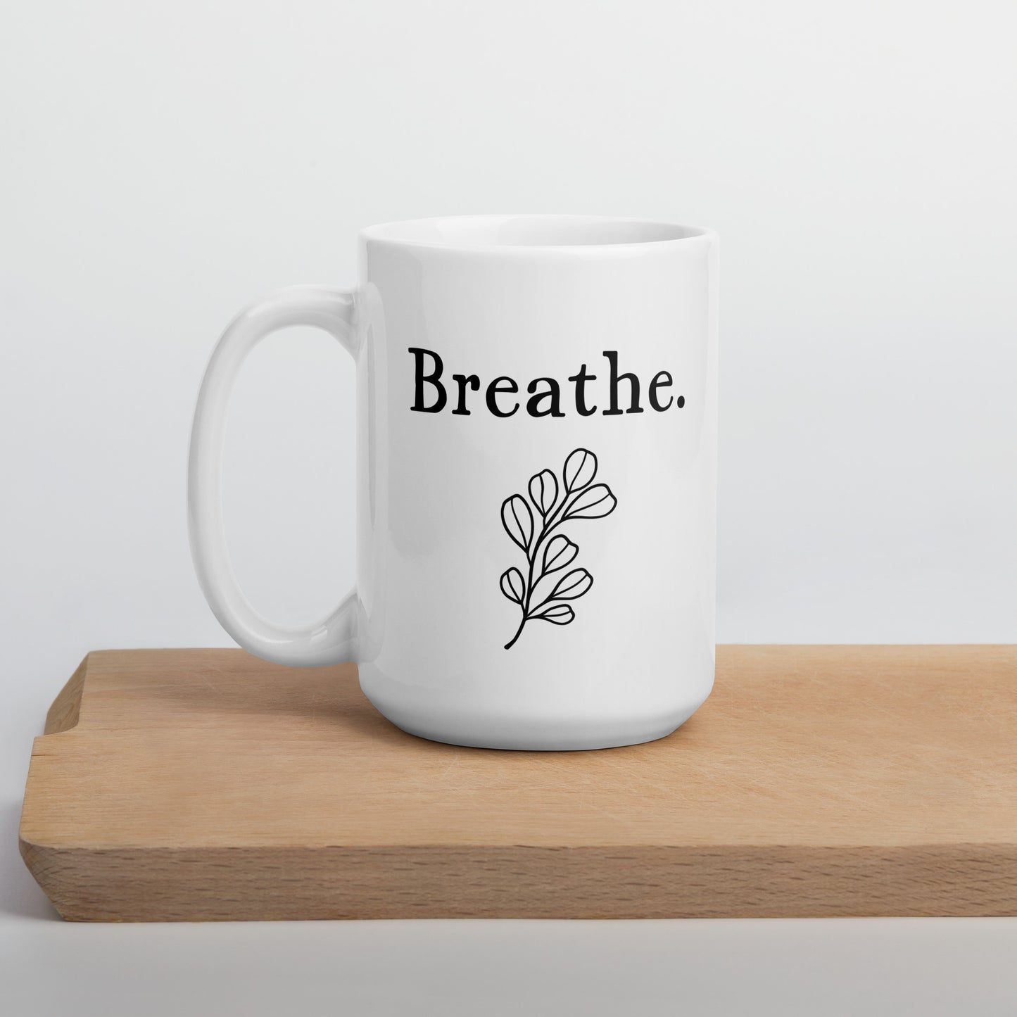 Girlfriend Mug: Breathe Affirmation Meditation Zen Coffee Mug | Encouragement Girlfriend Gift