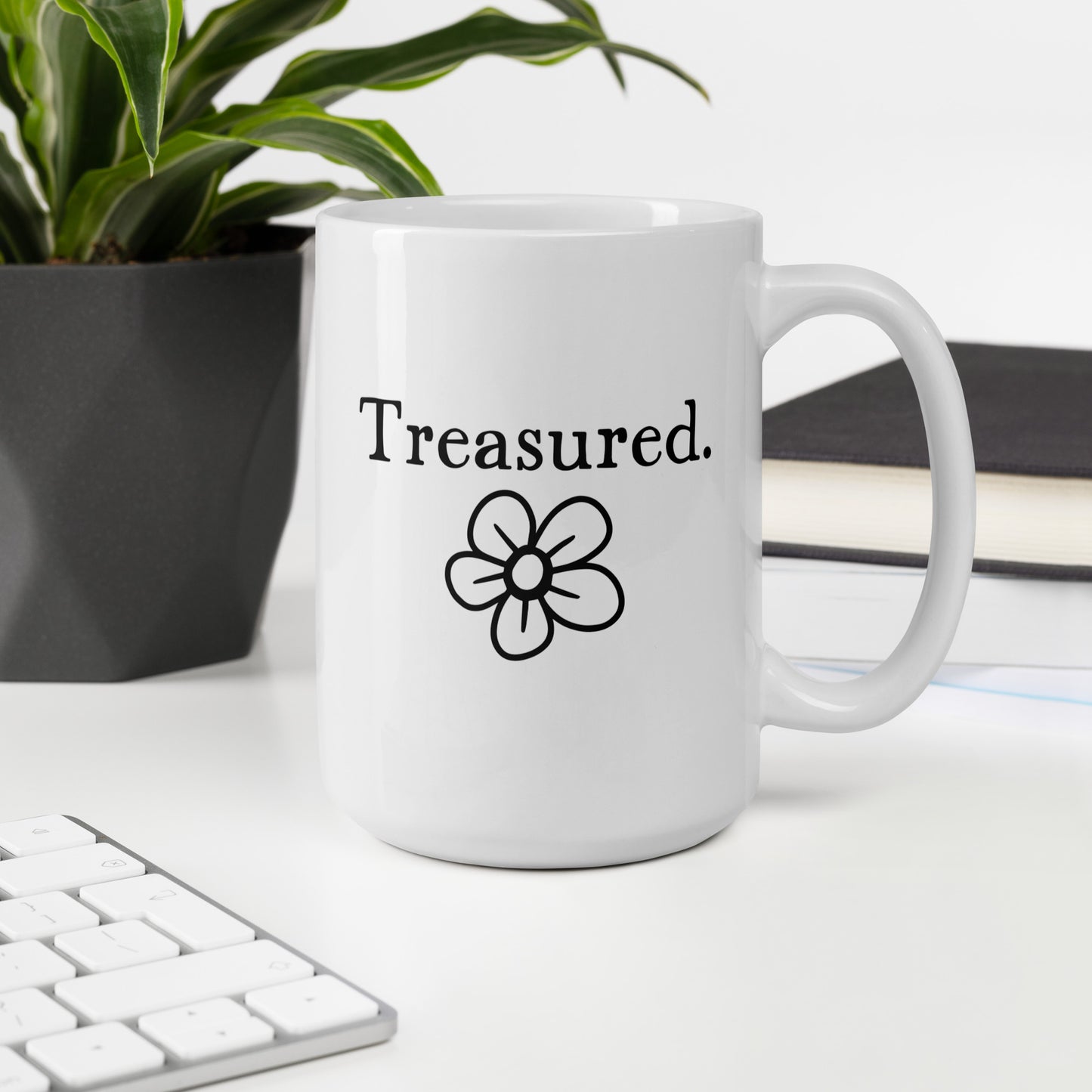 Daughter Mug: Word Mug Treasured Self-Esteem Worthiness Mug for Moms