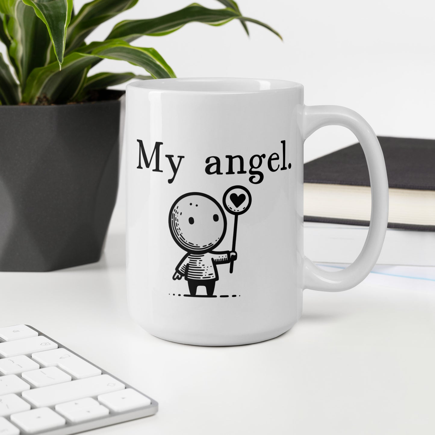 Bonus Mom Mug: Sweet My Angel Non-Biological Mom Coffee Mug | Mom Gift