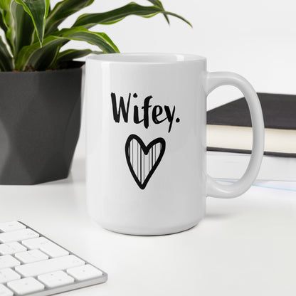 Wife Mug: Cute Wifey Pet Name Coffee Mug for Women | Newlywed Anniversary Wife Gift