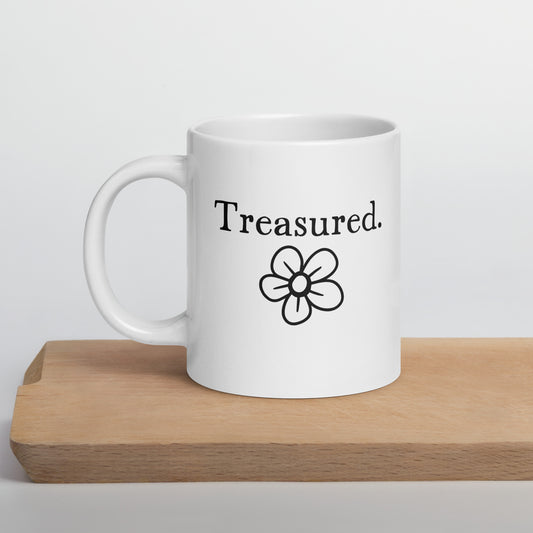 Daughter Mug: Word Mug Treasured Self-Esteem Worthiness Mug for Moms