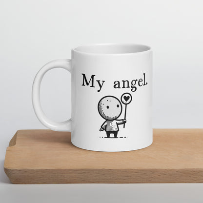 Bonus Mom Mug: Sweet My Angel Non-Biological Mom Coffee Mug | Mom Gift