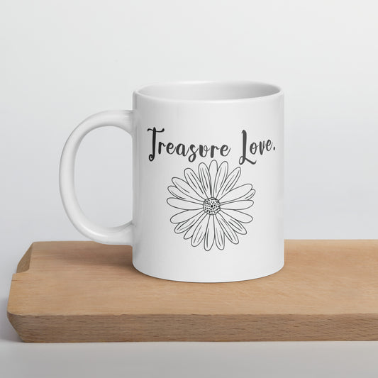 Girlfriend Mug: Positive Daisy Flower Affirmation Coffee Mug for Woman | Gift for Girlfriend