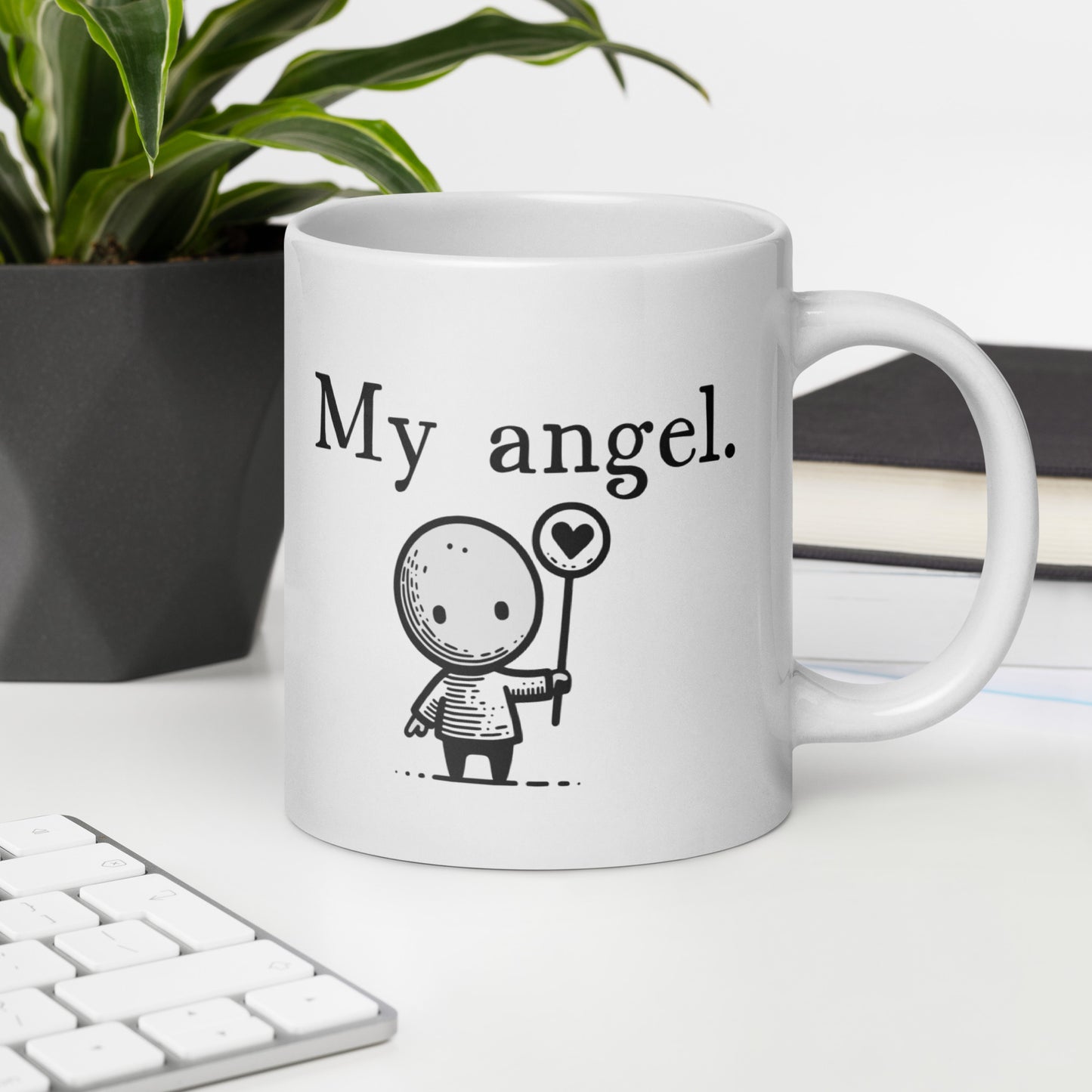 Bonus Mom Mug: Sweet My Angel Non-Biological Mom Coffee Mug | Mom Gift