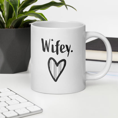 Wife Mug: Cute Wifey Pet Name Coffee Mug for Women | Newlywed Anniversary Wife Gift